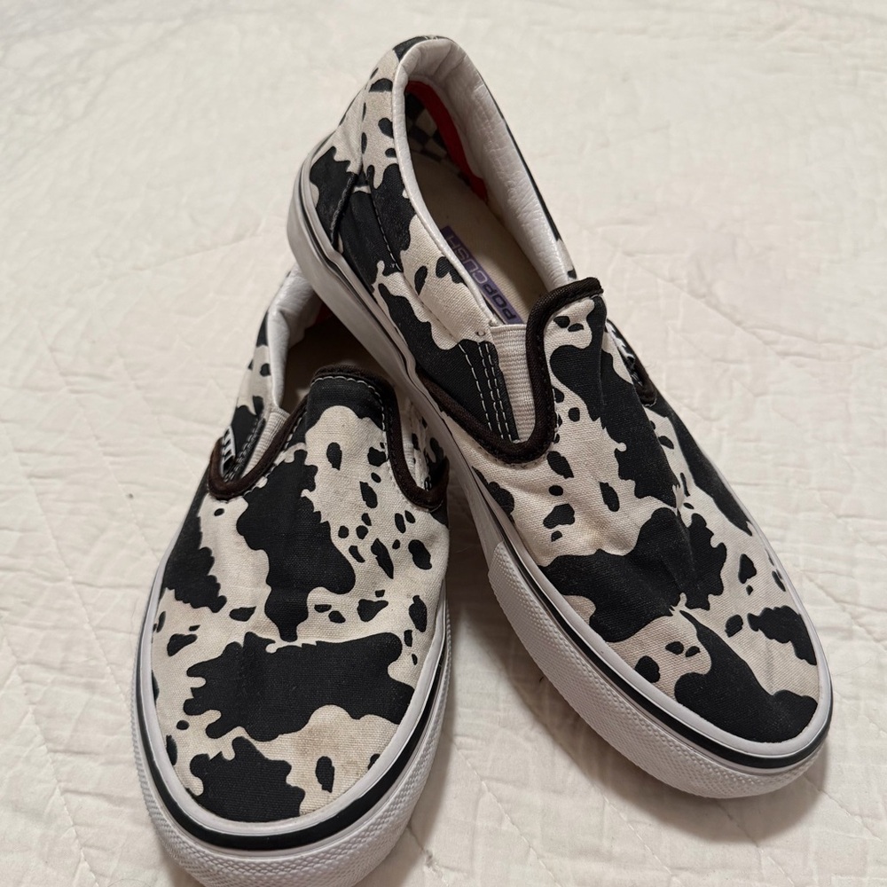 Cow print Vans Slip-On Shoes